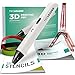 TECLEADER | 3D Printing Pen for Kids & Adults | Perfect Educational Toy for 3D Modeling, Printing and Doodling | Free Stencil EBook, 3 ABS Filaments & User Manual | Best Birthday Gift | Slim Design