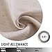 jinchan Linen Textured Curtains for Living Room 84 inches Long 1 Pair Jacquard Window Treatment Set for Bedroom Drapes Beige
