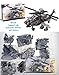 inFUNity Army Apache Helicopter (388 PCS), Good Pair with Military Vehicles, Army Minifigures