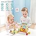 TOP BRIGHT Toys for 1 Year Old Boy and Girl Birthday Gifts, Activity Cube Wooden Educational Toys for One Year Old Bead Maze Shape Sorter