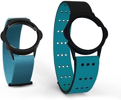 MYZONE MZ-Switch Replacement Arm & Wrist Straps Aqua Vibrant Adjustable