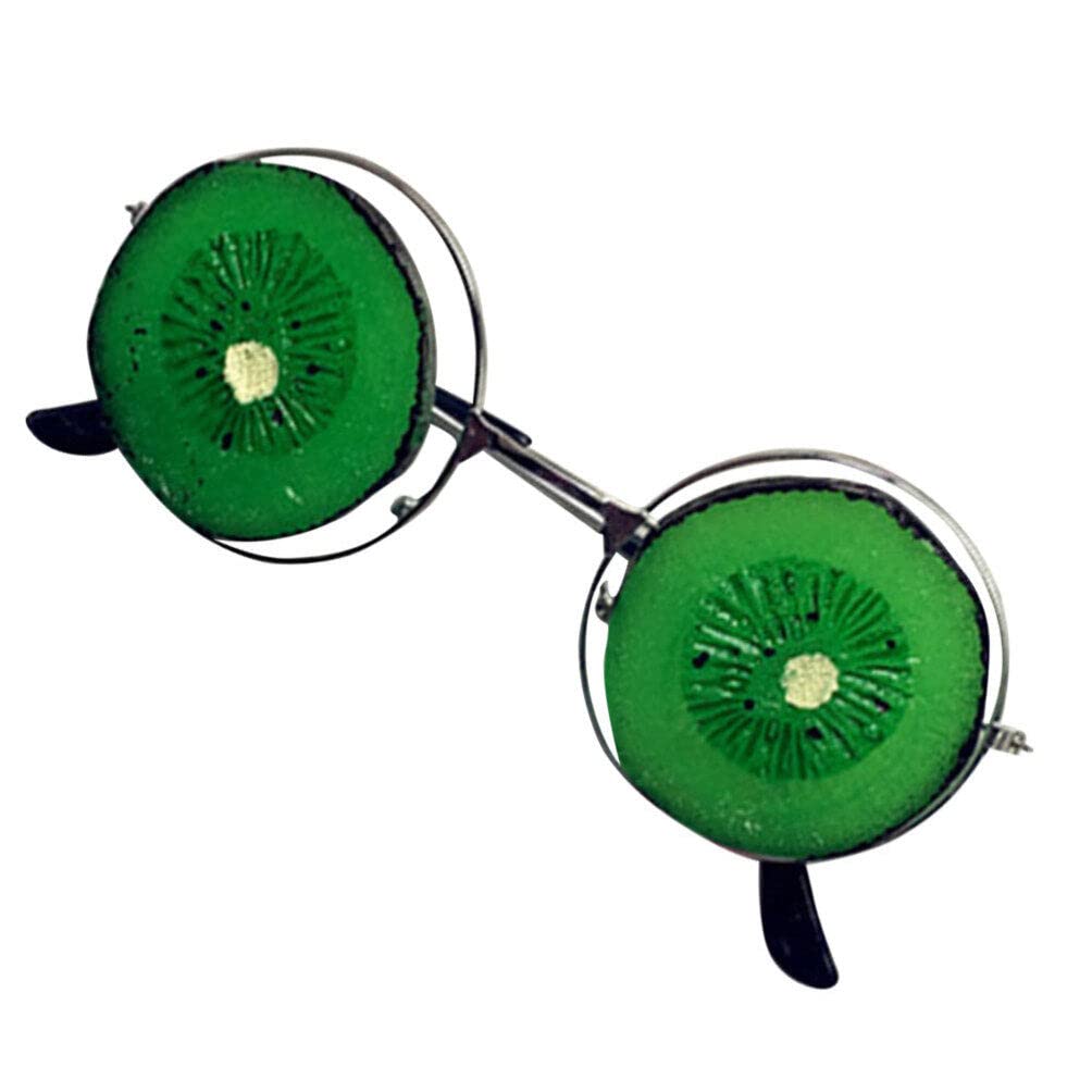 PRETYZOOM 2pcs Party Eyeglasses Kiwi Fruit Party Eyeglasses Creative Funny Sunglasses Party Costume Accessories Wedding Photo Props