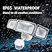 LED Security Lights, SONATA Motion Sensor LED Flood Light with 3 Adjustable Heads, 42W 4000LM 6000K IP65 Waterproof Super Bright Outdoor Light for Garage,Yard,Driveway