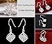 KOREA-JIAEN Fashion Jewelry Chests S925 Sterling Silver Plated Base Dangle Earrings (Cube)