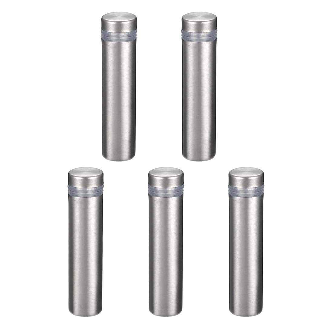 uxcell 1/2 Dia x 2"(12x50mm) Sign Holders Standoff Screws Wall Mount Acrylic Glass Advertising Nails 5pcs