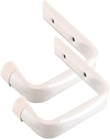 SmartHome White Jumbo Ladder Hooks Pack of 2 Garage Shed Storage Bikes Tools view 1