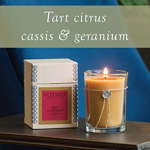 Votivo Red Currant 16.2 oz Large Candle - 110 Hour Lifetime Burn Time - Thumbnail 4