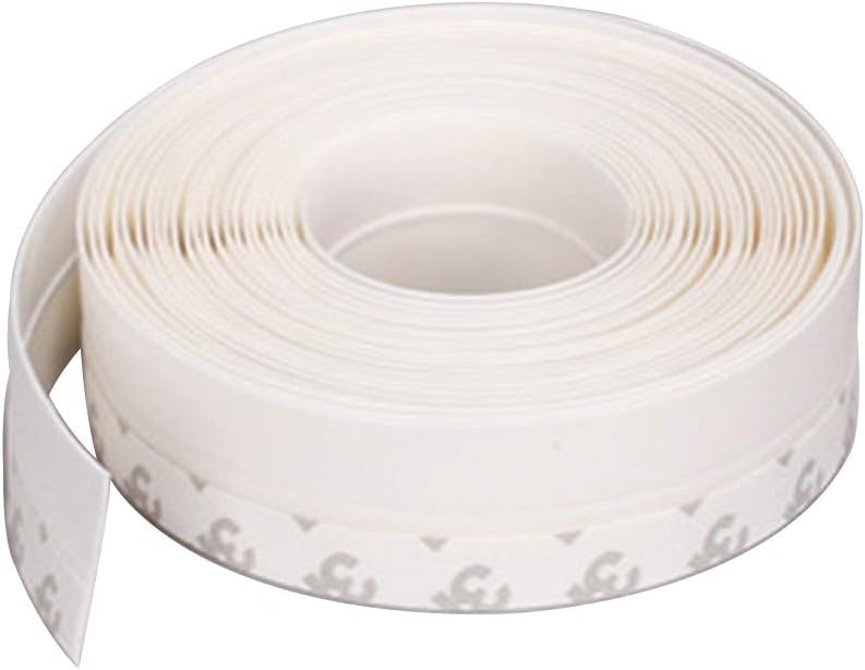 Iswell Silicone Self-Adhesive Weather Stripping Under Door Draft Stopper Window Seal Strip Noise Stopper Insulator Door Weather Stripping Sweep Prevent Bugs
