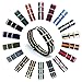 CIVO Watch Bands NATO Premium Ballistic Nylon Watch Strap Stainless Steel Buckle (Black/Khaki, 18mm)
