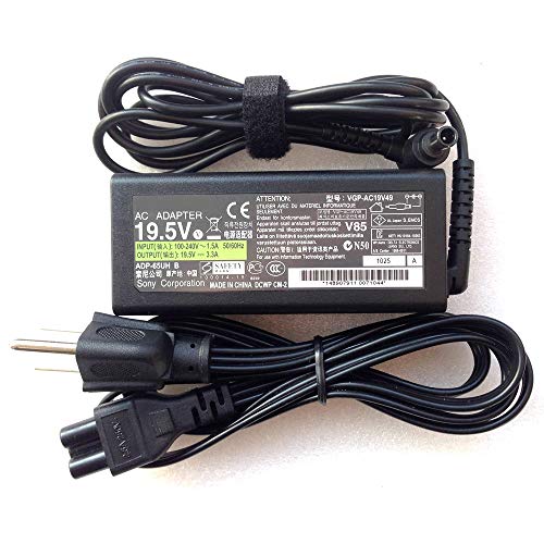 New Genuine 65W for Sony Vaio 19.5V 3.3A Vgp-ac19v43 Laptop AC Adapter Charger