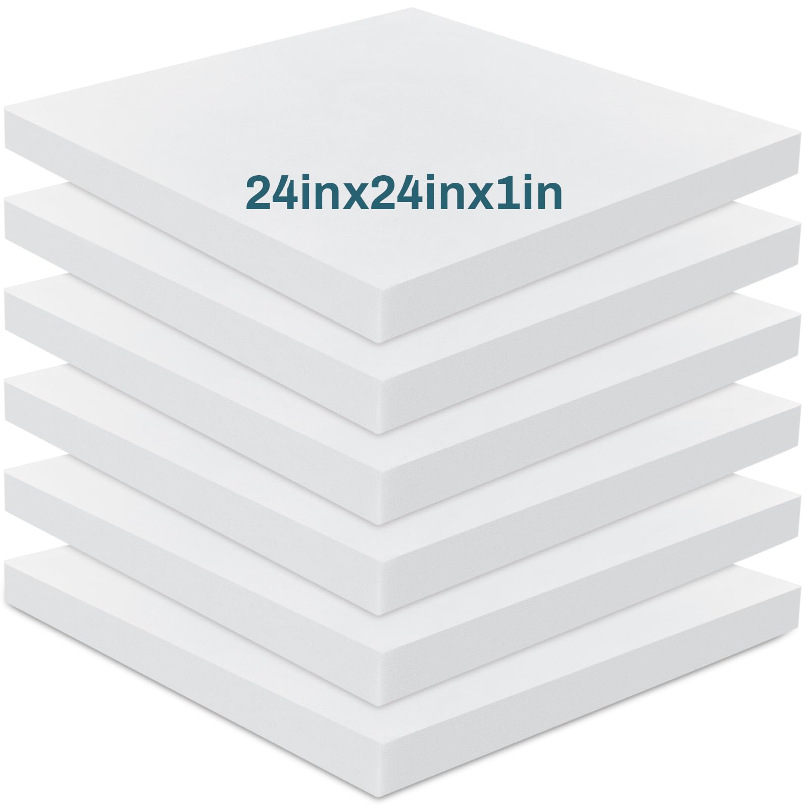 thumbnail image 2 of Square Upholstery High Density Foam White Seat 2 of 9