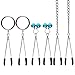 (5Pcs/Set) Tweezer Nipple Clamps with Bells Metal Chain Adjustable Breast Labia Clips Clit Clamp