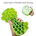 Ice Cube Trays 2 Pack Silicone Ice Cube Maker Molds + Reusable Popsicle Molds Ice Pop Molds Maker Set of 6, FDA Food Grade Material