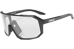 Gaekol Photochromic Cycling Glasses Men Women, Clear UV400 Protection Sports Sunglasses Eyeglasses Goggles for Outdoors