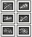 IDIOPIX Space Patent Prints Home Decor Chalkboard Art Print Set of 6 Prints UNFRAMED No.2