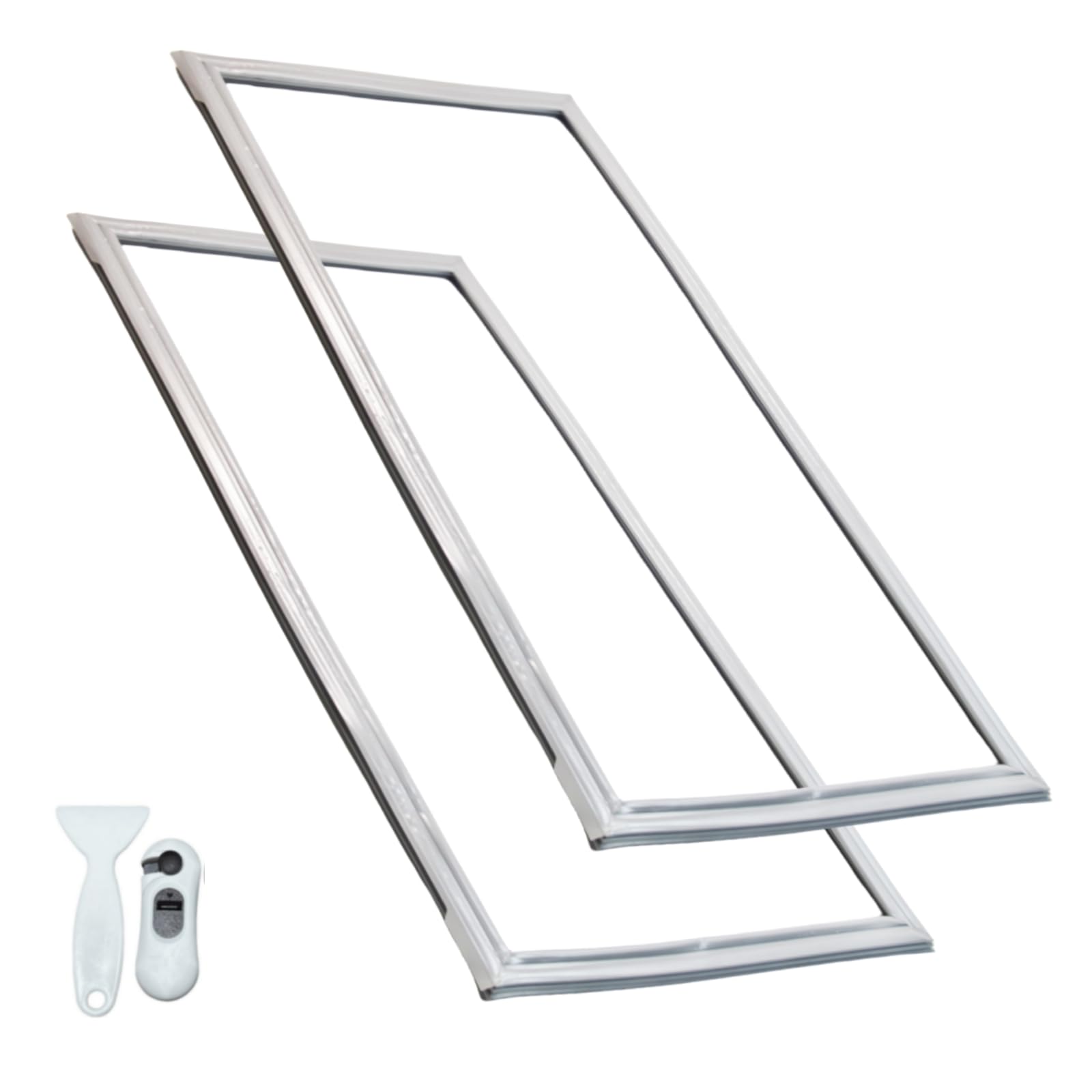 Photo 1 of 2 Pack Upgrade 241778307 Refrigerator door seal is suitable for Frigidaire refrigerator door seal replacement, suitable for Electrolux refrigerator accessories ?grey?with a 2-year warranty.
