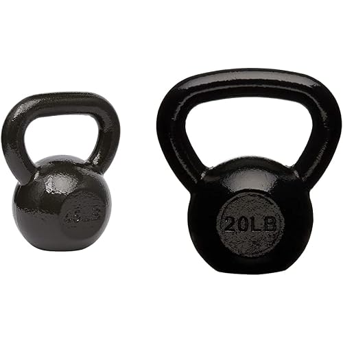Amazon Basics Cast Iron Kettlebell Weight