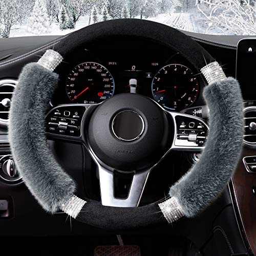 1 Achiou+Universal+Steering+Luxurious+Rhinestone