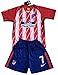 Griezmann #7 Atletico Madrid 2017-2018 Youths Home Soccer Jersey & Socks Set (7-8 Years Old)