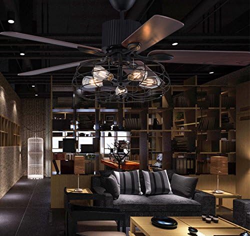 OUKANING Ventilador de Techo con iluminación y Control Remoto