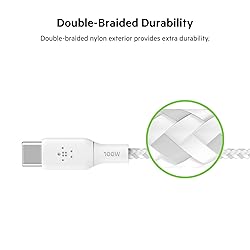 Belkin USB C to USB C Cable, 6.6ft, 100W - Type C