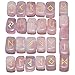 rockcloud Rose Quartz Rune Stones Tumbled Engraved Lettering Crystal Set for Wicca Crystals Healing Chakra Reiki