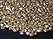 50psc Pinch - Czech Pressed Glass Beads Triquetrous 5x3.5mm, Light Gold Metallic