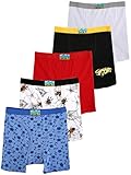 Dimore Boys' Boxer 5 Pack Underwear Comfort Assorted Boxer Brief Size 4
