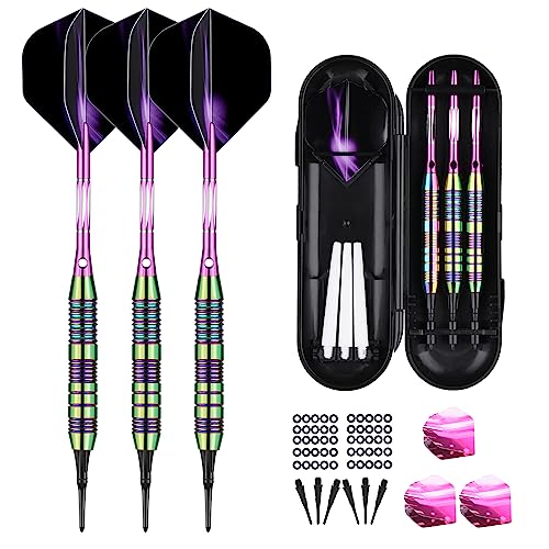 sanfeng Darts Plastic Tip Set Rainbow Color 21g for