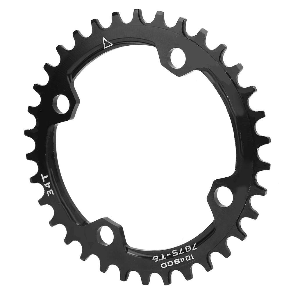 Alomejor Bike Chainring Mountain Bicycle Single Chainring Narrow Wide Chainring 32 34 36 Teeth Chain Ring Option(34T)