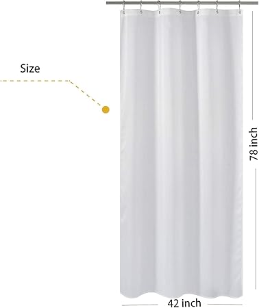 Amazon Com N Y Home Fabric Shower Curtain Liner Long Stall Size