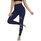 Ripped Warrior Legging for Women - High Waist Tummy Control Yoga Pants Workout Athletic Pants