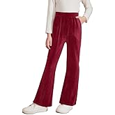 blibean Girls 2025 Uniform Pants Teen School Velvet Flare Leggings Size 6-15 Years