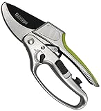 Pro Switch 2 in 1 Ratchet Pruning Shears – NEW Switch Ratcheting to Single Cut Mode Pruner - Easier Quicker Best of Both Anvil Garden Clipper for Trees Plants Hedge Ergonomic Lightweight Comfort