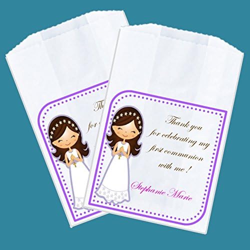 Personalized First Holy Communion Favor Bags, Treat Bags -SET OF 25