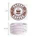Coasters for Drinks 6-Piece Absorbent Stone Coaster Set for Drink - Coffee Style Drink Spills Coasters