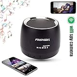 WiFi HD 1080P Spy Camera Bluetooth Speakers Hidden Camera Music Player with IR Night Vision Wireless Mini Video Recorder Nanny Cam Via Free APP iOS/Android/PC/Mac