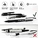 Papa Richi LUXURY Oil Pens UNIWRITE (Pack of 12) with Kernel 1.0mm – Premium Quality & Easy Writing - Original (Blue) Ink or Black Ink - Business Gift Pens - 30 Day Warranty (12 UniWrite 1.0, Black)