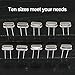 Glarks 60Pcs 10-Values Quartz Crystal Oscillator Resonators Assortment Kit 4MHz, 4.096MHz, 6MHz, 8MHz, 10MHz, 11.0592MHz, 12MHz, 16MHz, 20MHz, 24MHz