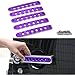 Opall Front Door & Back Door Aluminum Grab Handle Cover For 2007-2018 Jeep Wrangler JK & Unlimited 4 Door 5pcs/set (Purple)