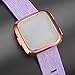 [3-Pack] Screen Protector Case Compatible with Fitbit Sense 2/Versa 4, QIBOX Ultra-Thin Soft TPU Case Full Coverage Protective Bumper, Sensitive Cover for Sense 2/Versa 4 Smartwatch Only