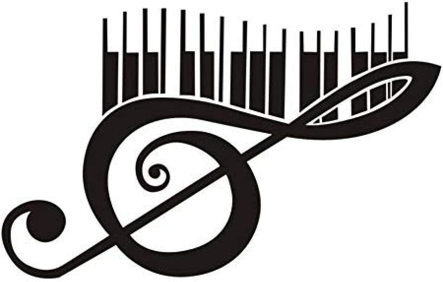 Amazon.com: asqwq Wall Decal Creative Art Piano Music Notes Wall