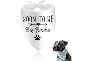Big Brother Dog Bandana Pregnancy Announcement Pet Bandanas for Dogs Triangle Scarf Baby Gender Revealing Photo Props Pet Acc