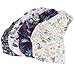 kilofly 4pc Women's Adjustable Scrub Cap Sweatband Bouffant Hats Value Set