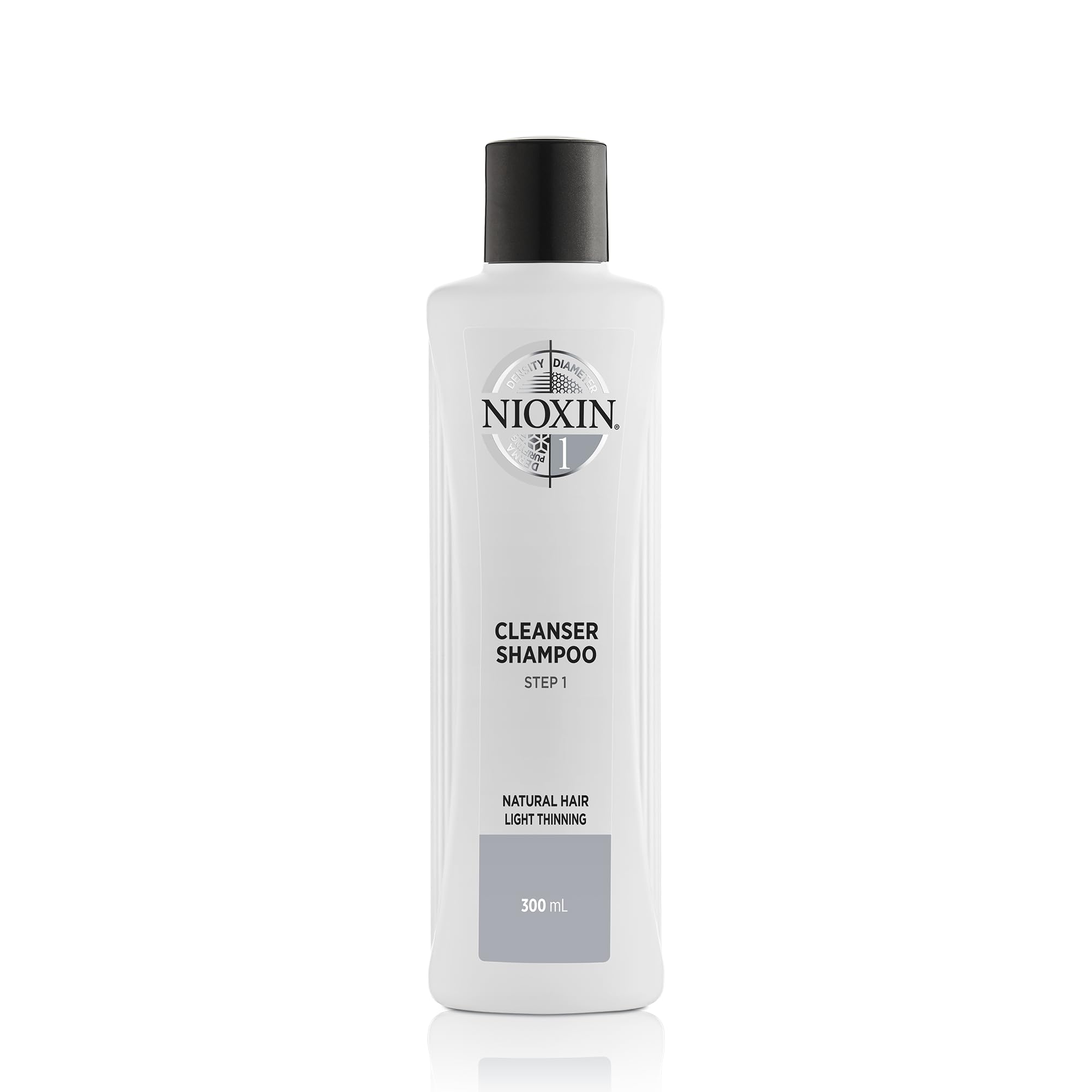 Nioxin 3-Part System, System 1 Natural Hair with Light Thinning, Hair Thickening Treatment, Scalp Therapy, Shampoo 300ml