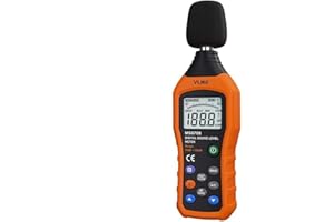 VLIKE Noise Sound Level Meter, Digital Decibel Meter with LCD, Audio Measurement 30 dB to 130 dB, DB Meter with A and C Frequency Weighting for Sound Level Testing