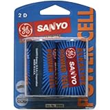 Sanyo Batteries SEC-AC2D Alkaline Battery Retail Pack