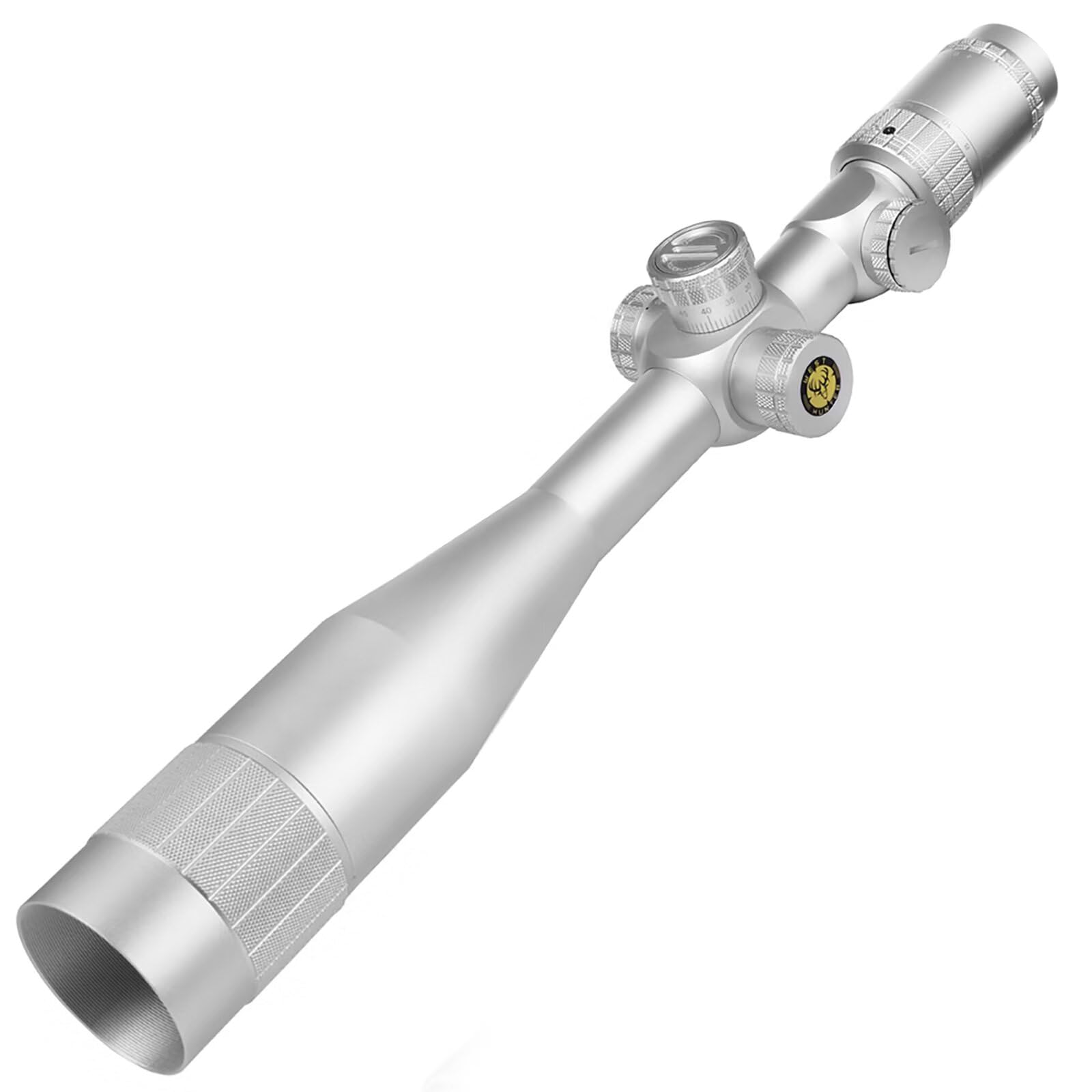 WestHunter Optics WHI 4-16x50 SFIR FFP Scope, First Focal Plane Red Green Illuminated Etched Glass Reticle, 30mm Tube Tactical Precision 1/10 MIL Scopes | Silver, Only Optics & Basic Accessories