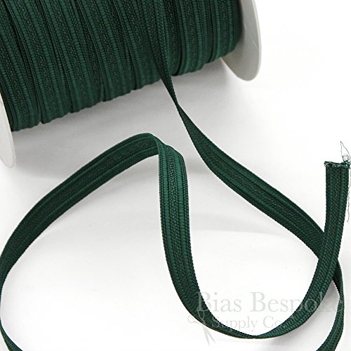 FEDERICO 1.0 Dark Green Military Braid, 10mm, Sold by the Yard, Made in Italy