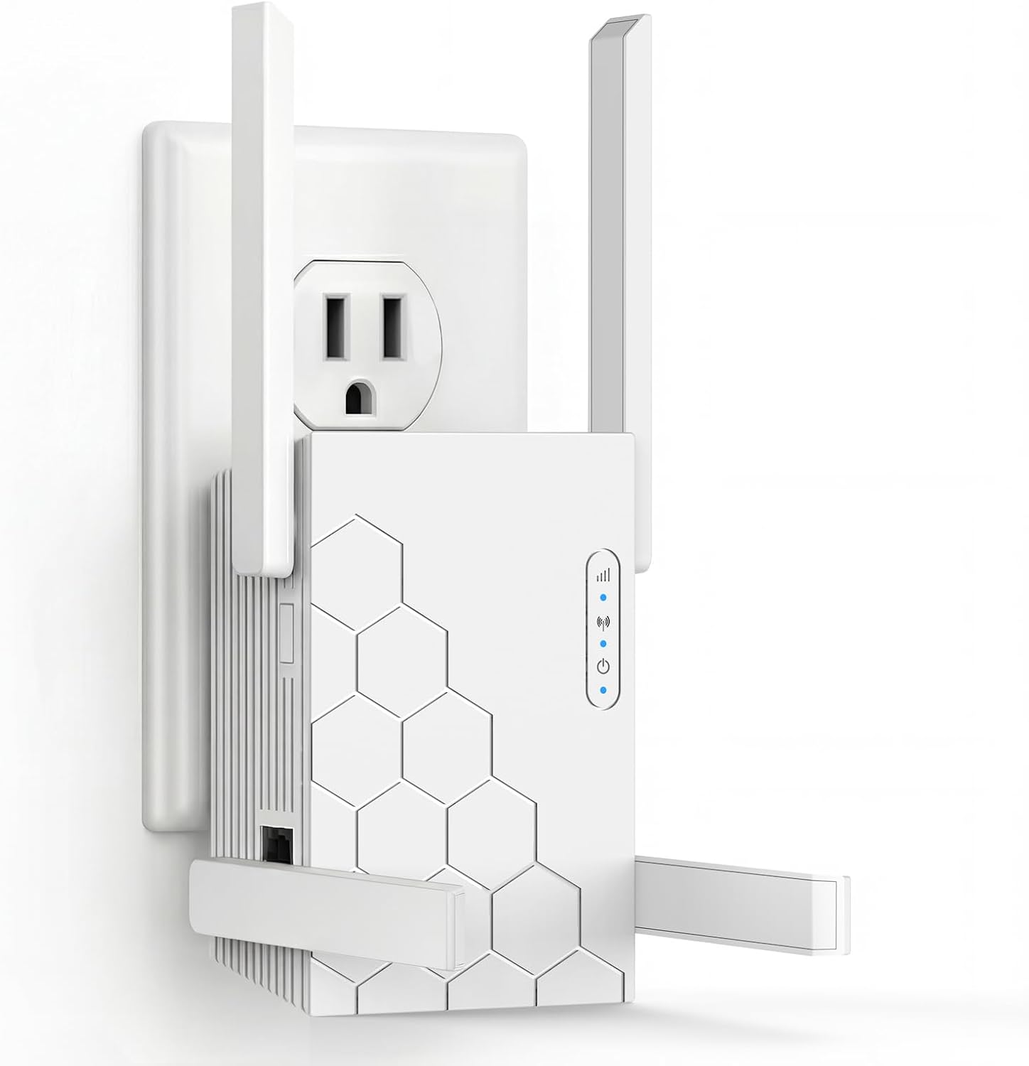 WiFi Extender Signal Booster, Dual Band 5.8GHz&2.4GHz, 1200M WiFi Booster for 45 Devices, Covers Up to 10200 Sq.ft, WiFi Repeater w/Ethernet Port for Home Office